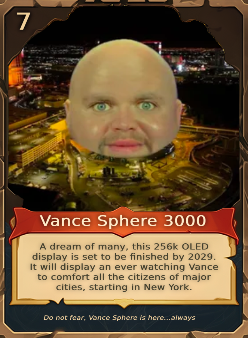 The JD Vance Trading Card Deck (18 unique cards)