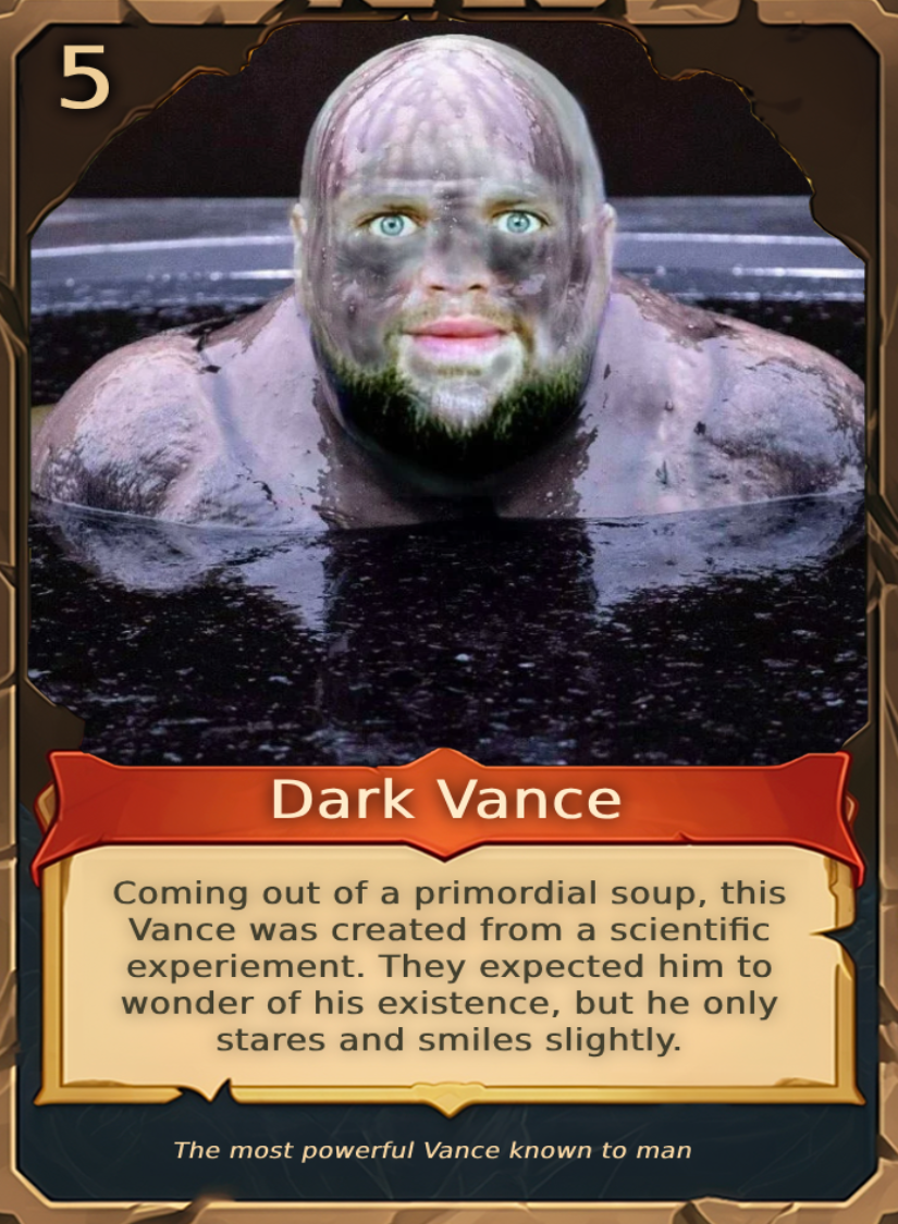The JD Vance Trading Card Deck (18 unique cards)